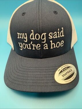 Embroidered Trucker Hat Otto Cap Funny Sarcastic Hat